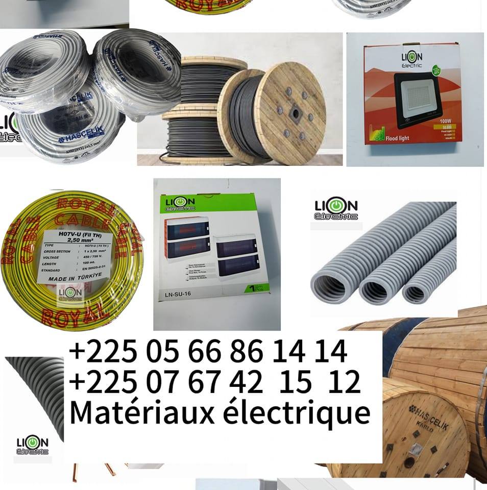 ⚡ Câbles Électriques de Haute Qualité Disponibles en plusieurs types et ...