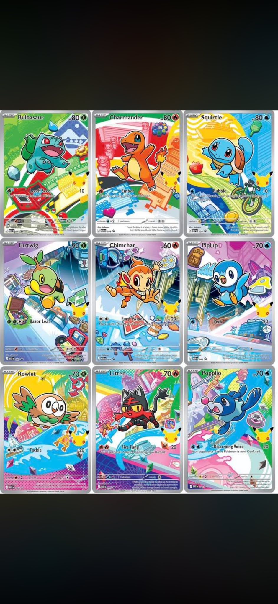 New Pokémon first partner English set cards revealed