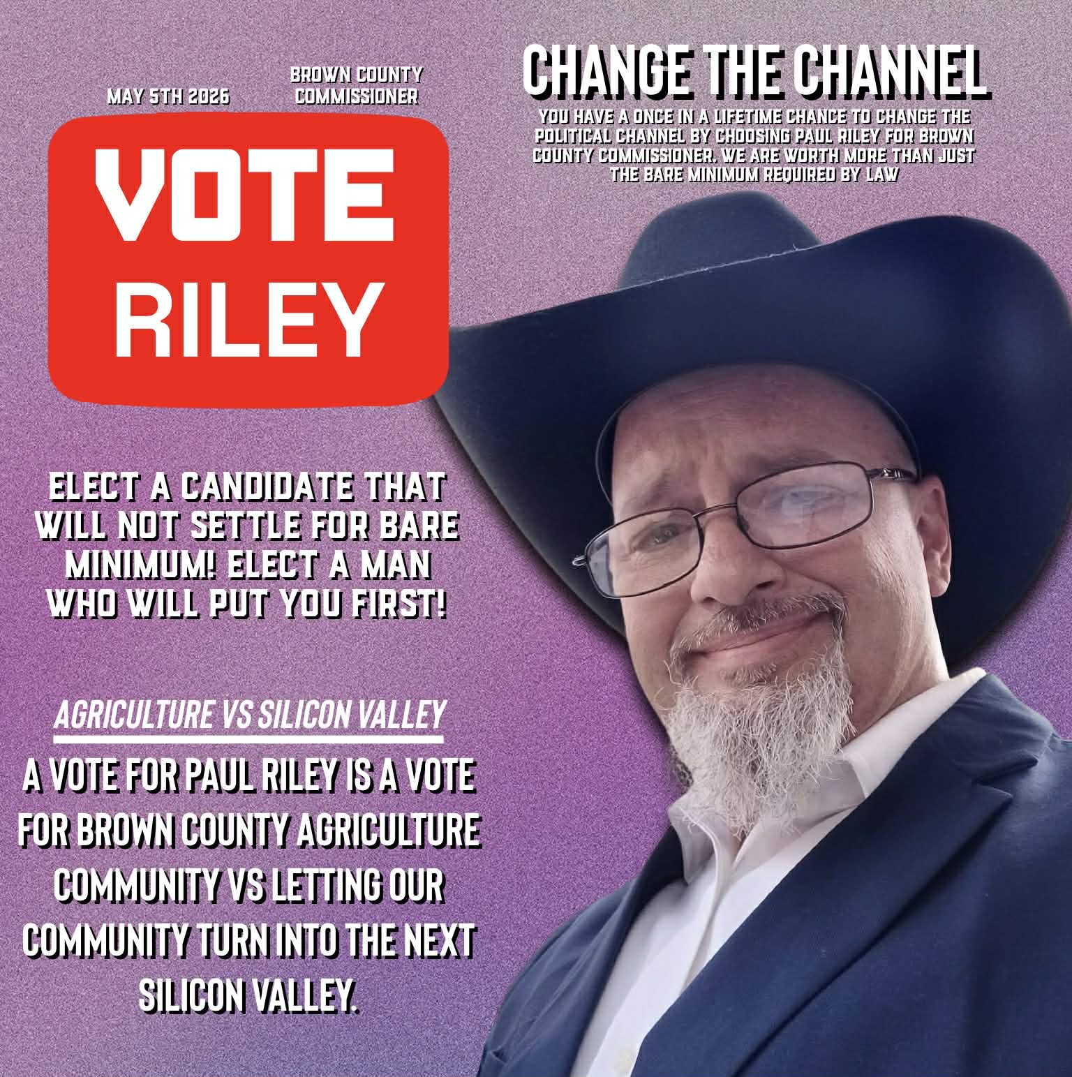 Paul Riley For Brown County Truth Seeker