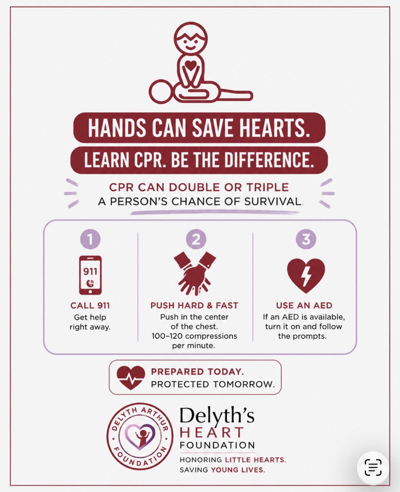 Here's your sign from Tate McRae to learn Hands-Only CPR. It could