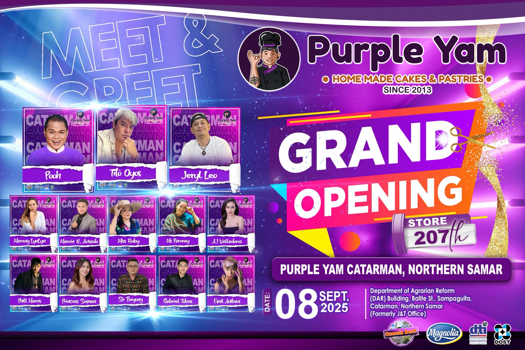 Purple - The wait is finally over, Catarman! 🎉 Purple Yam’s Grand ...