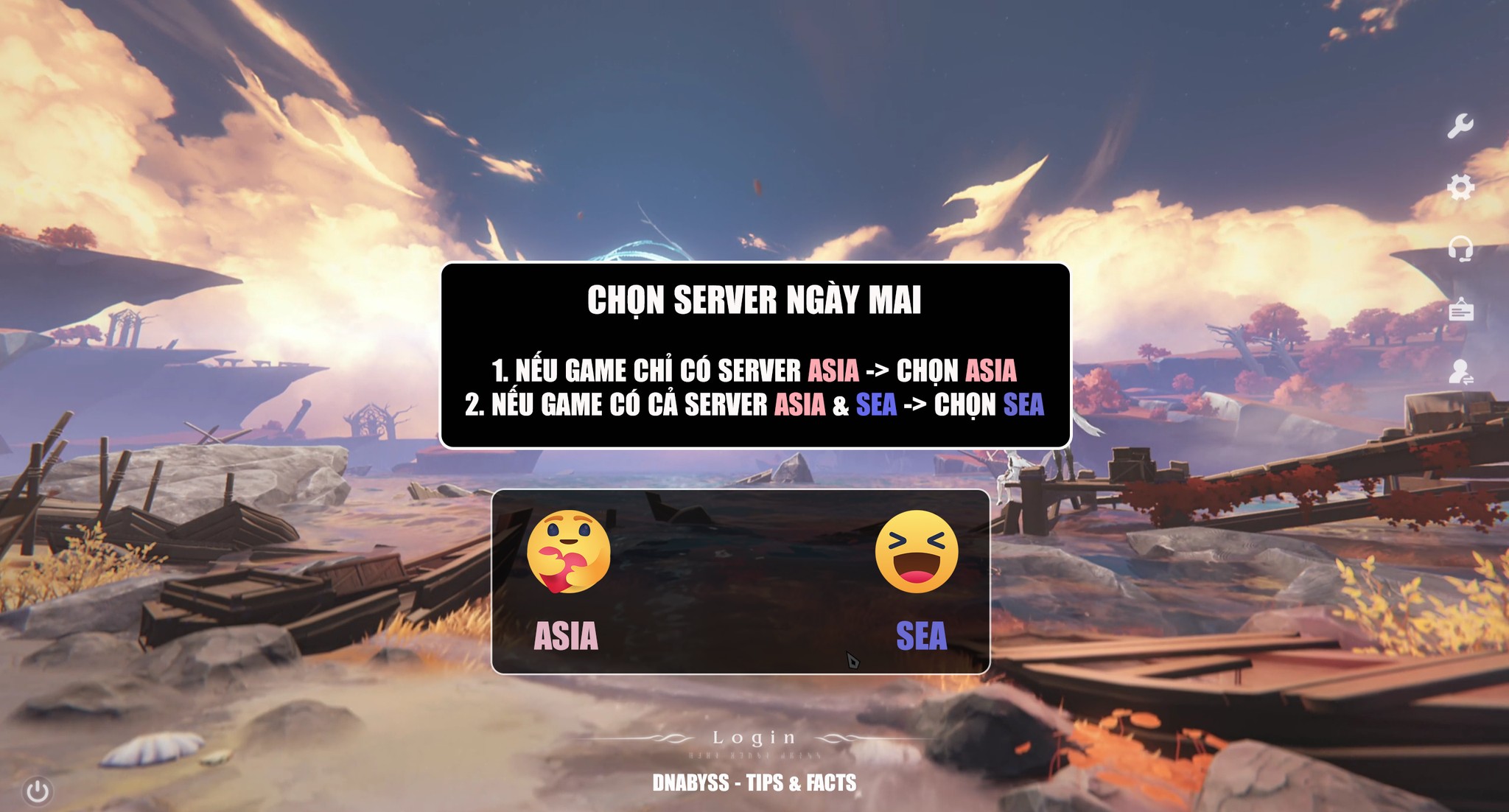 DNAbyss - AE CHỌN SERVER NÀO? ASIA HAY SEA? Group thảo luận: https ...
