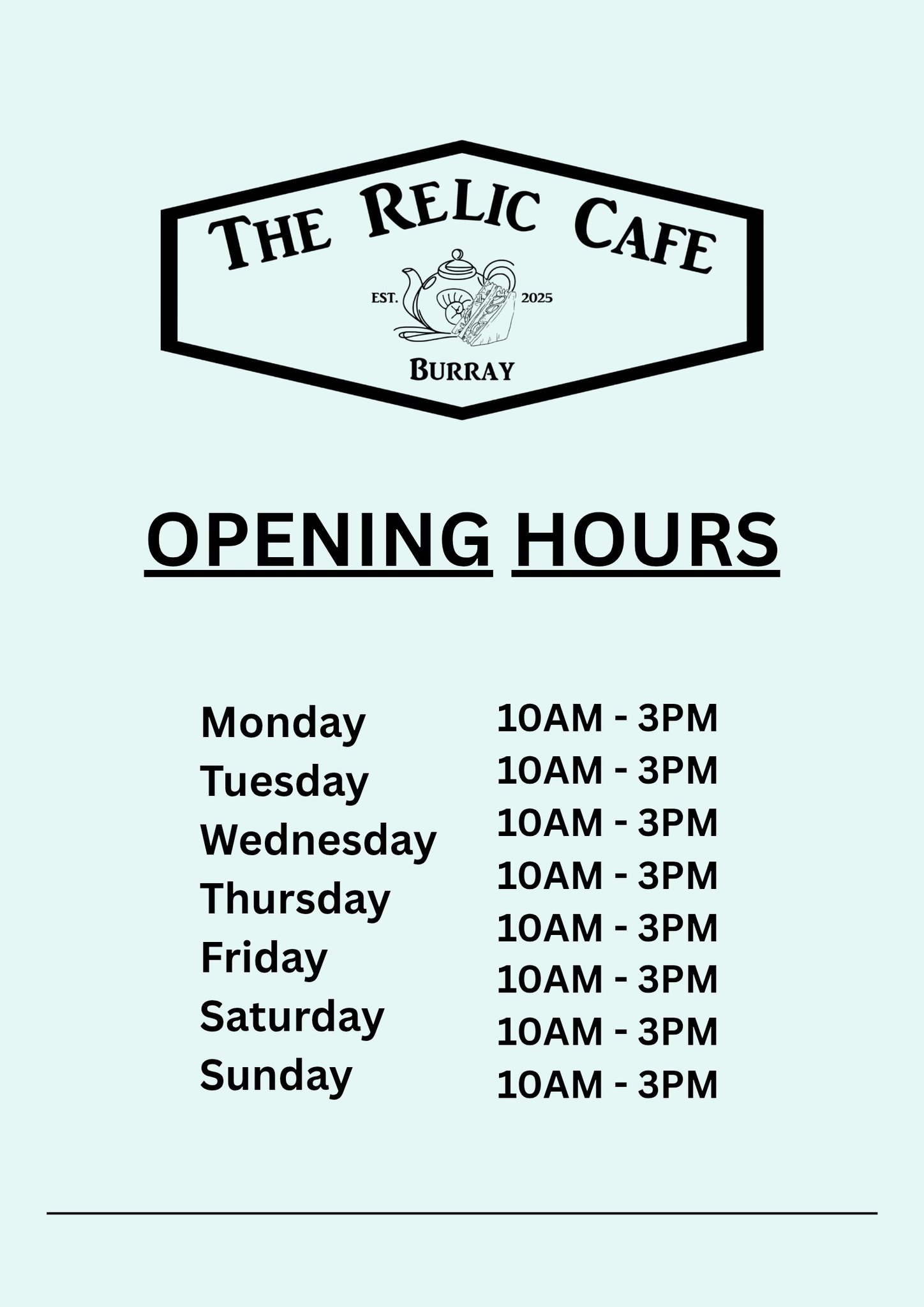 The Relic - 🌼 OPENING HOURS! 🌼 We are very excited to announce that we ...