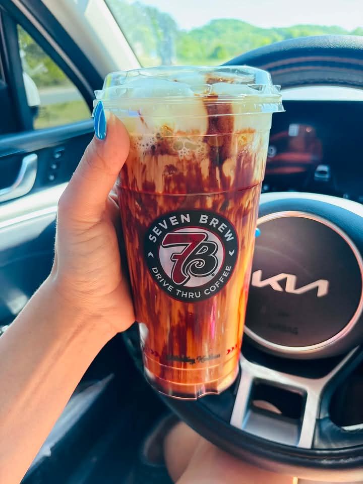 Smooth 7 with extra Irish cream, extra caramel ￼drizzle and cold