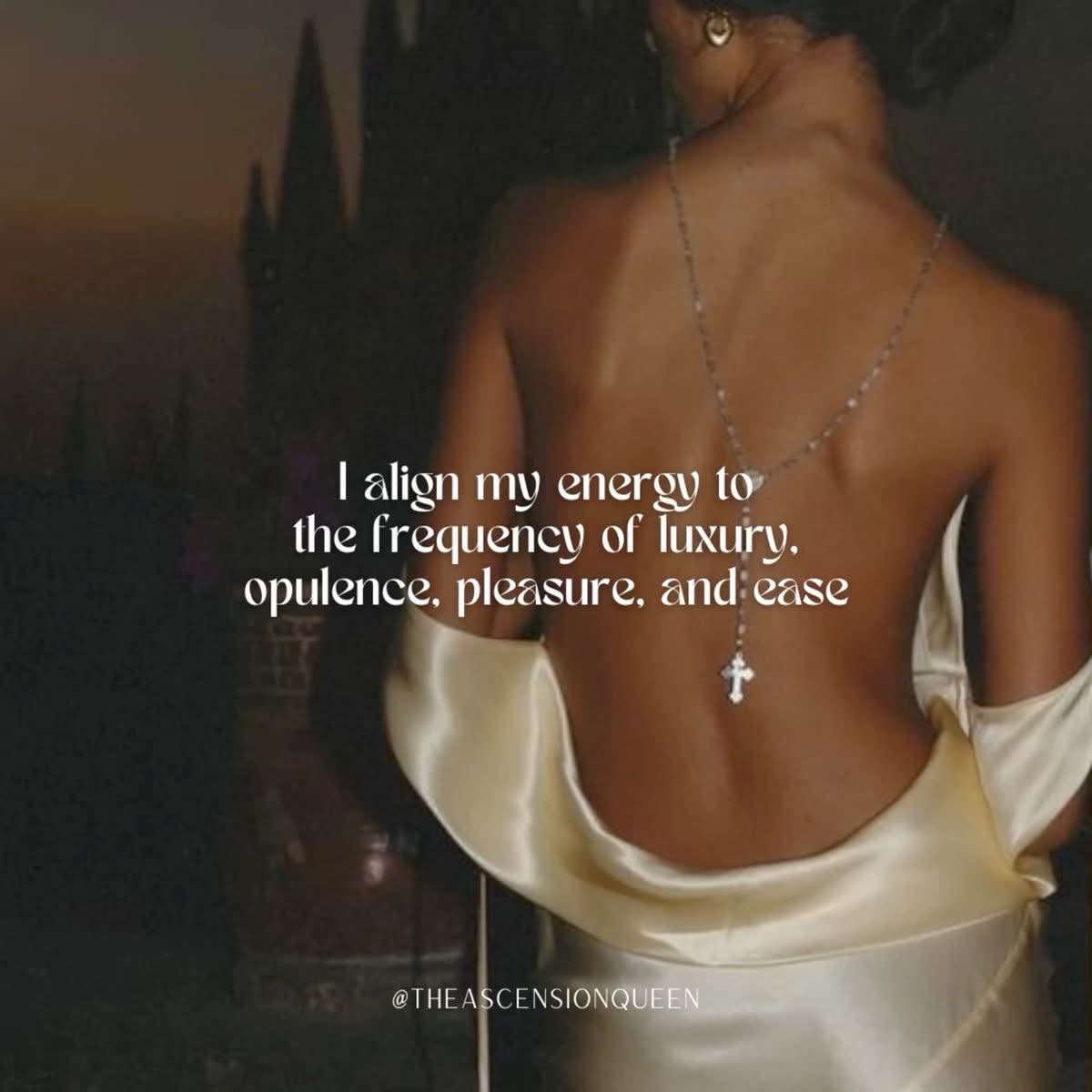 I align my energy to the frequency of luxury. opulence, pleasure, opulence.pleasure.andeas and @THEASCENSIONQUEEN HE ASC ENSIONQUEEN @