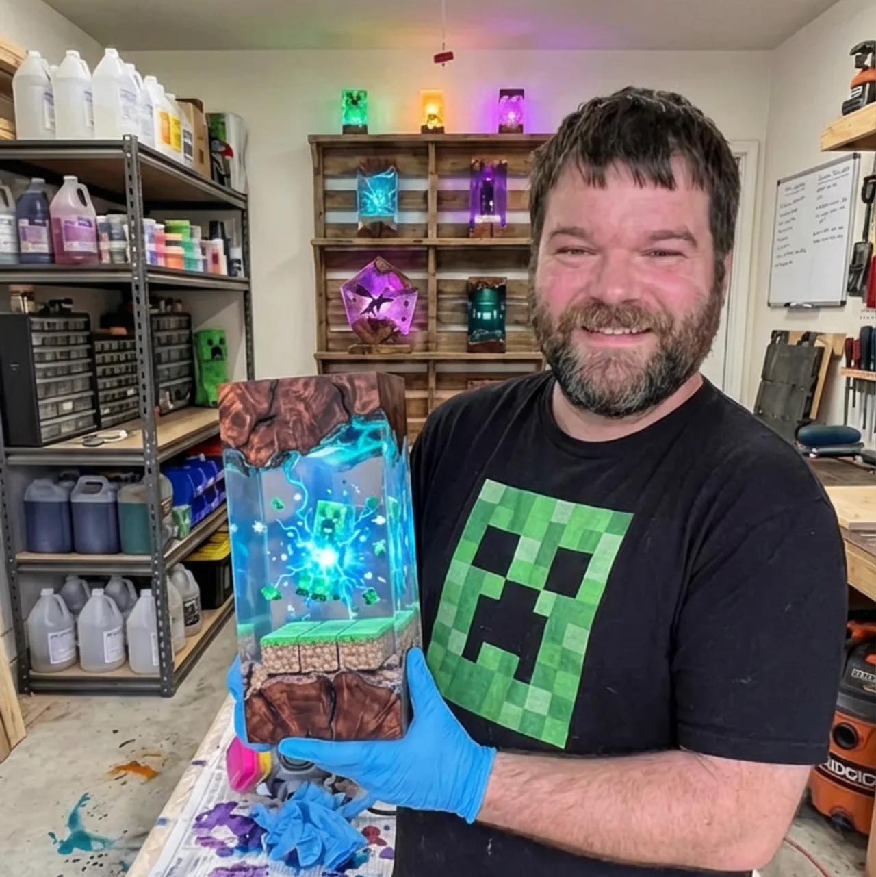 Please no hate comments this time 🥹 #minecraft #resin #handmade | Ayla ...