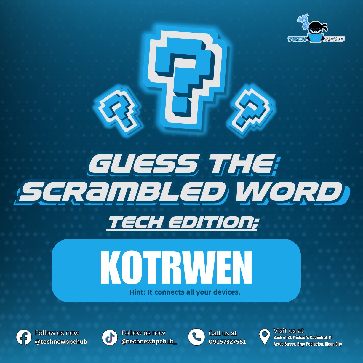 🧠🔍 𝐆𝐔𝐄𝐒𝐒 𝐓𝐇𝐄 𝐒𝐂𝐑𝐀𝐌𝐁𝐋𝐄𝐃 𝐖𝐎𝐑𝐃:... - Tech Newb Computer Store | Facebook