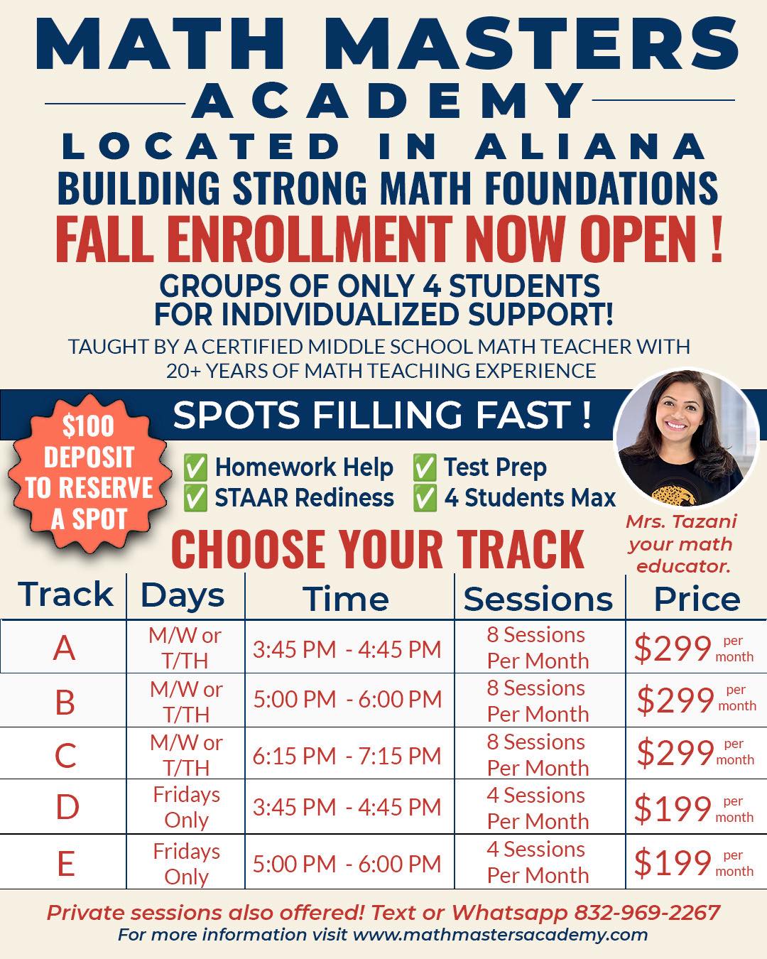 Math Masters Academy | Richmond TX