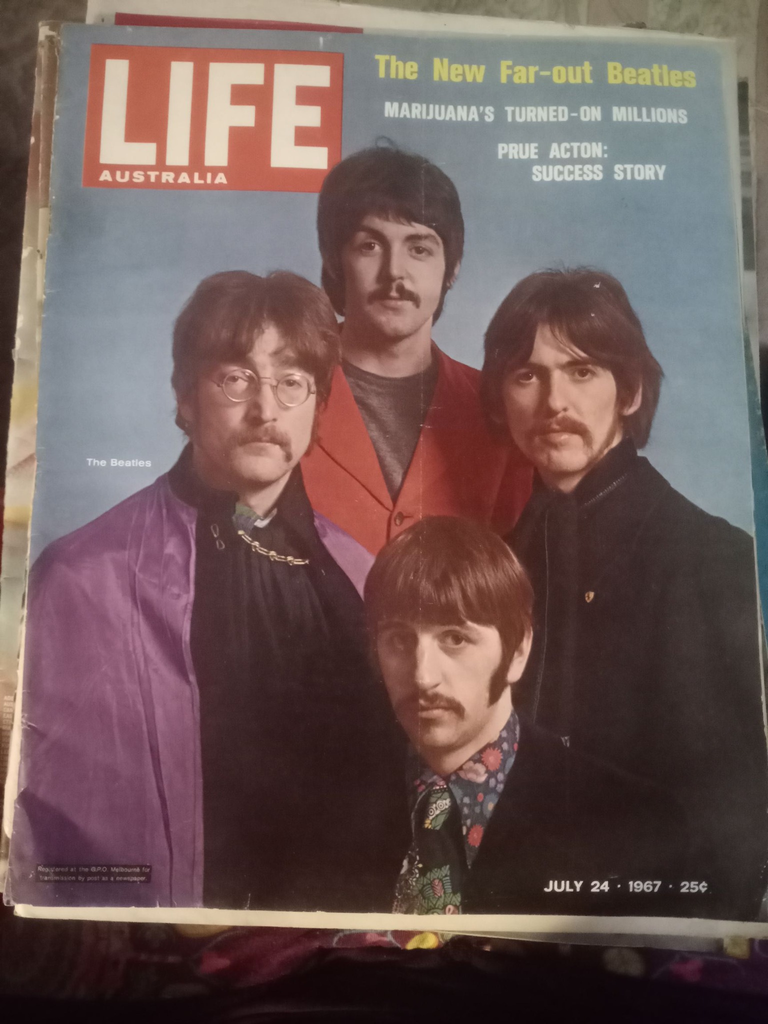 The Beatles on LIFE Magazine's Asian edition cover 1967