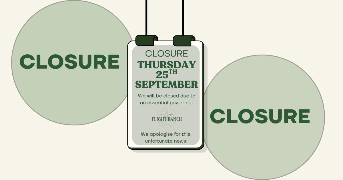 Flight Ranch - ⚠️ Temporary Closure Notice ⚠️ Due to... | Facebook