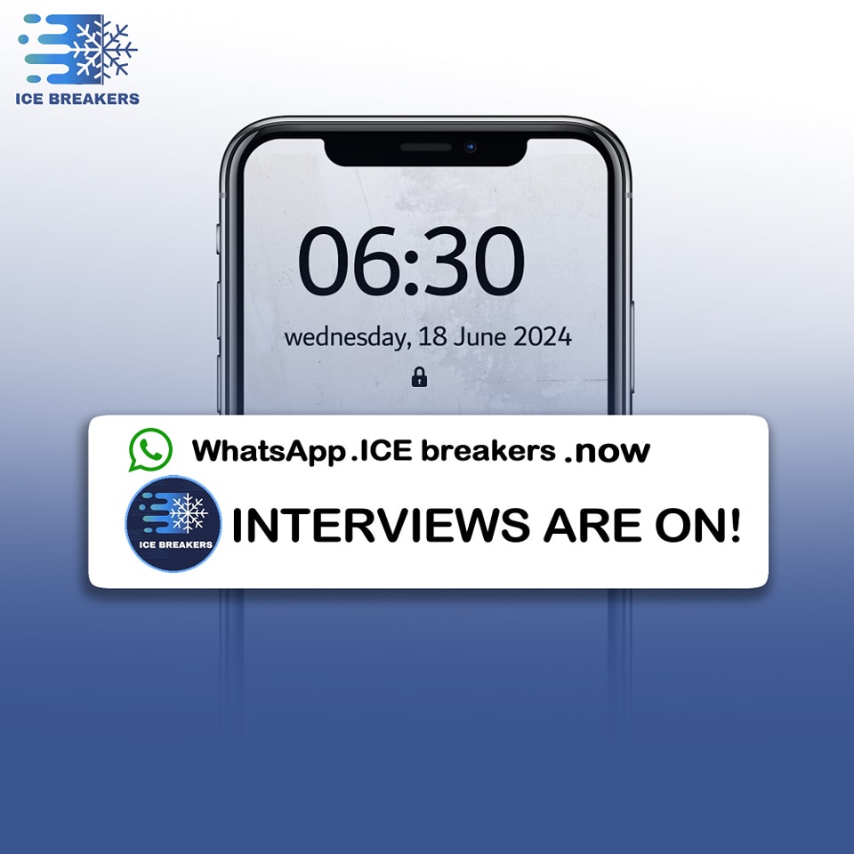 ICE Project - Check your WhatsApp messages! Interviews...