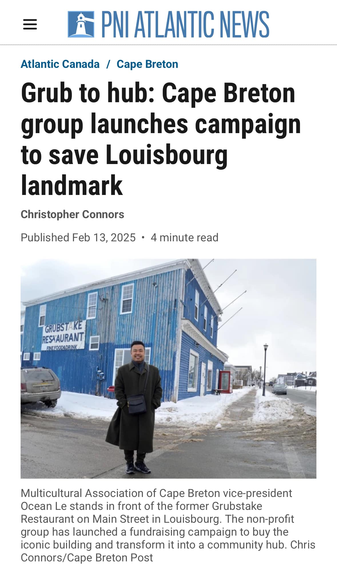 Multicultural Association of Cape Breton - Thank you Cape Breton Post ...