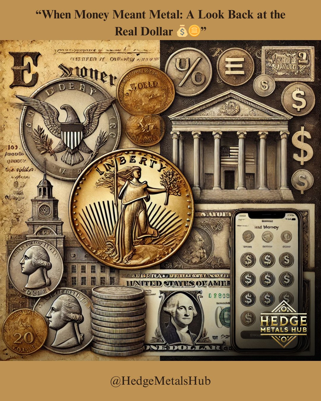 Hedge - “When Money Meant Metal: A Look Back at the Real Dollar 💰🪙” 233 ...