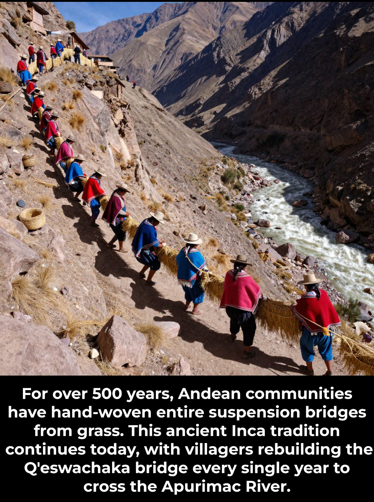 Archive - For centuries, the Inca built massive suspension bridges out ...