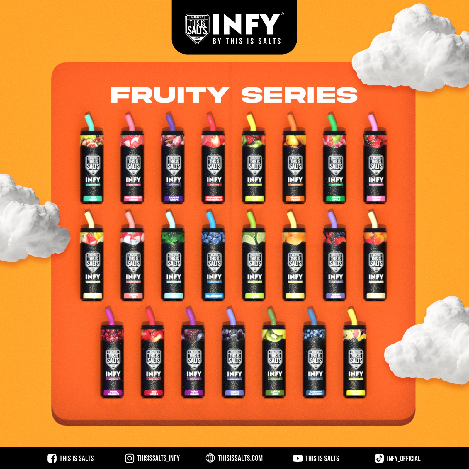 夏日必备⛱️ INFY 水果系列，让你元气满满一整天！😎... - INFY By This Is Salts