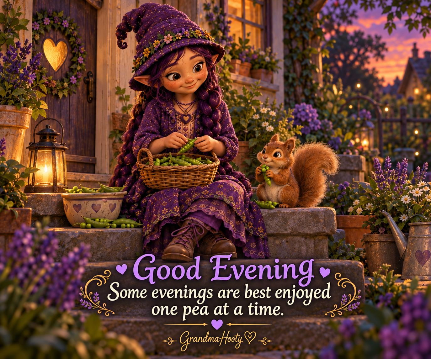 Good evening friends 💜 Good Evening Some evenings are best
