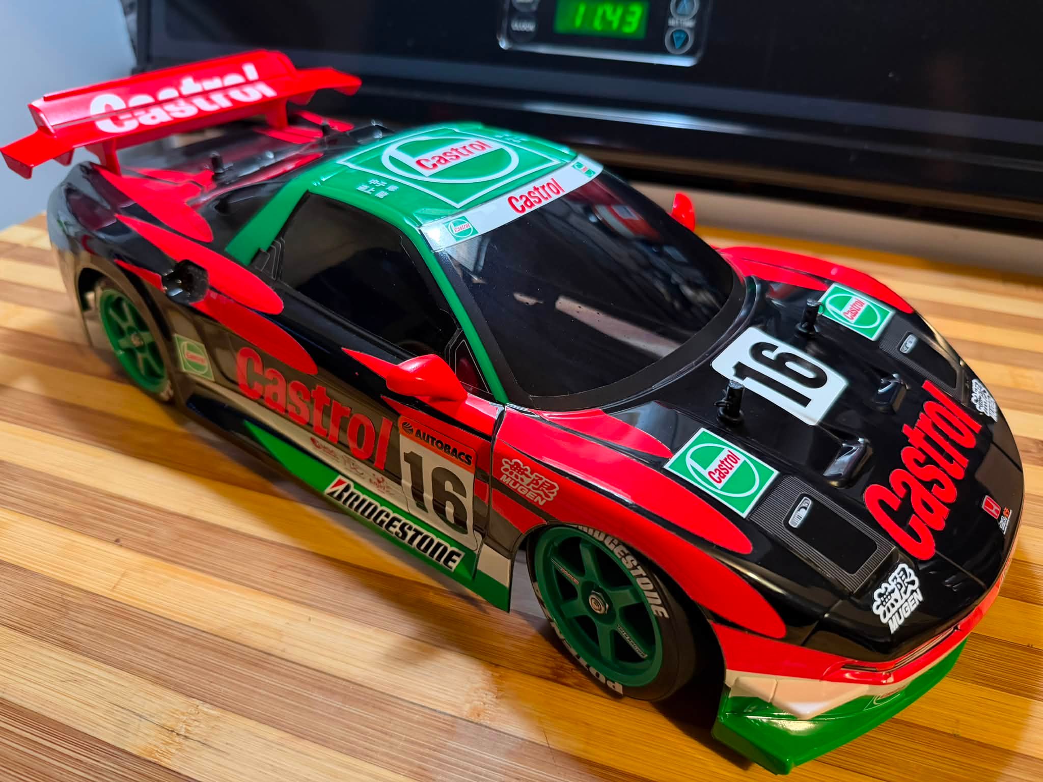 Tamiya nsx in midnight pearl and spoon sw388 wheels