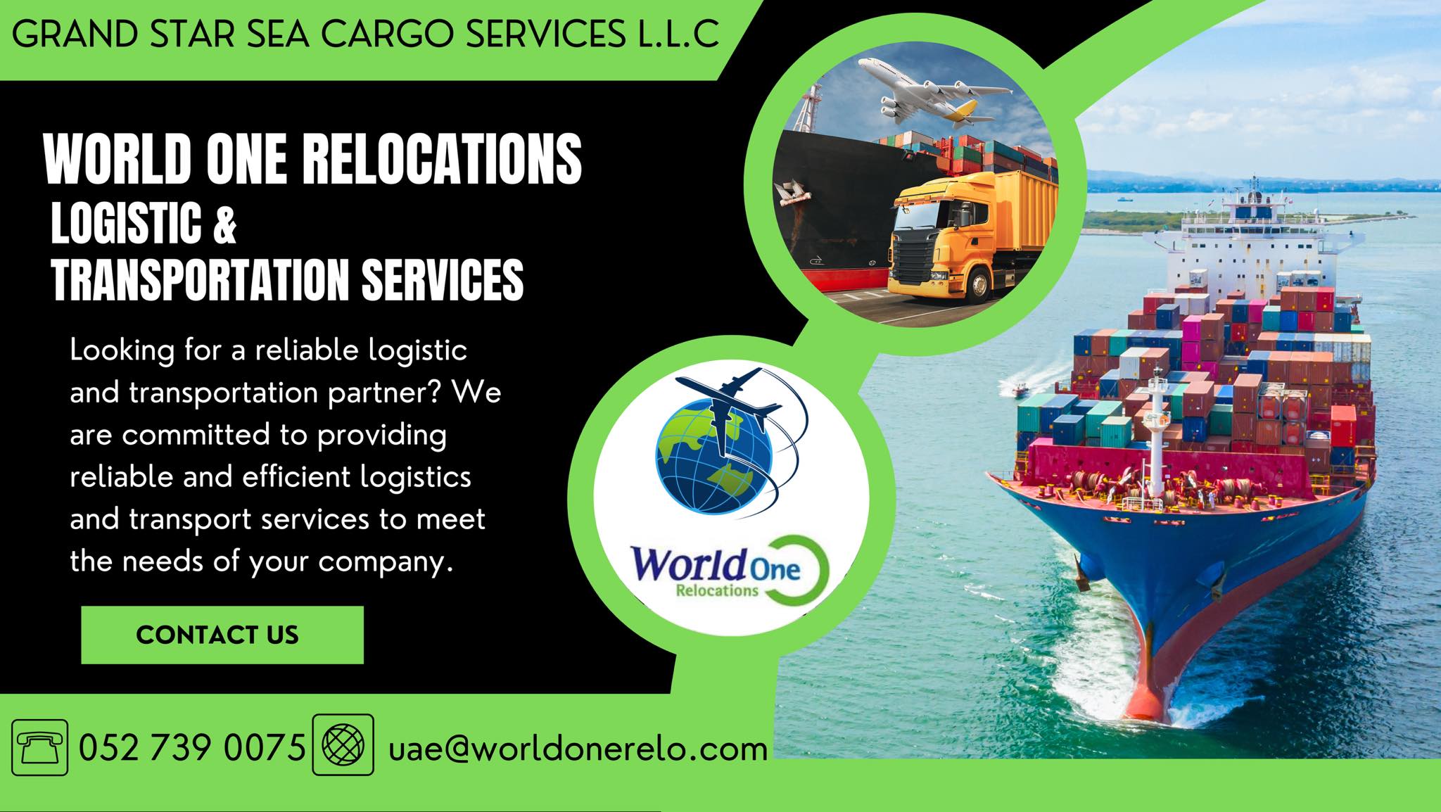 World One Relocations International Moving Sea And Air Cargo Service ...