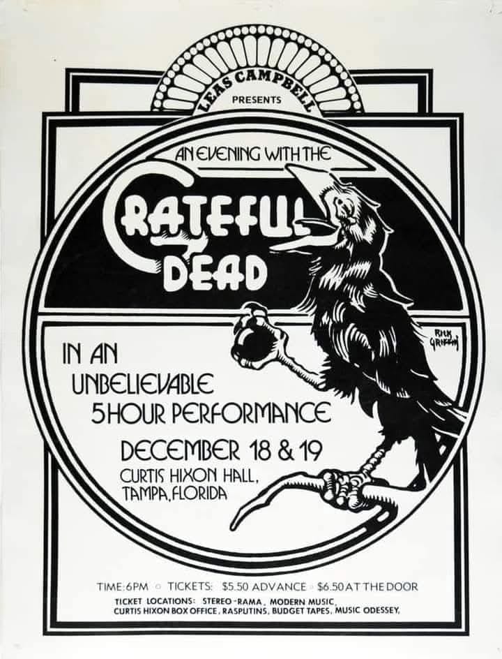 Grateful Dead's November 19, 1972 show at Hofheinz Pavilion in