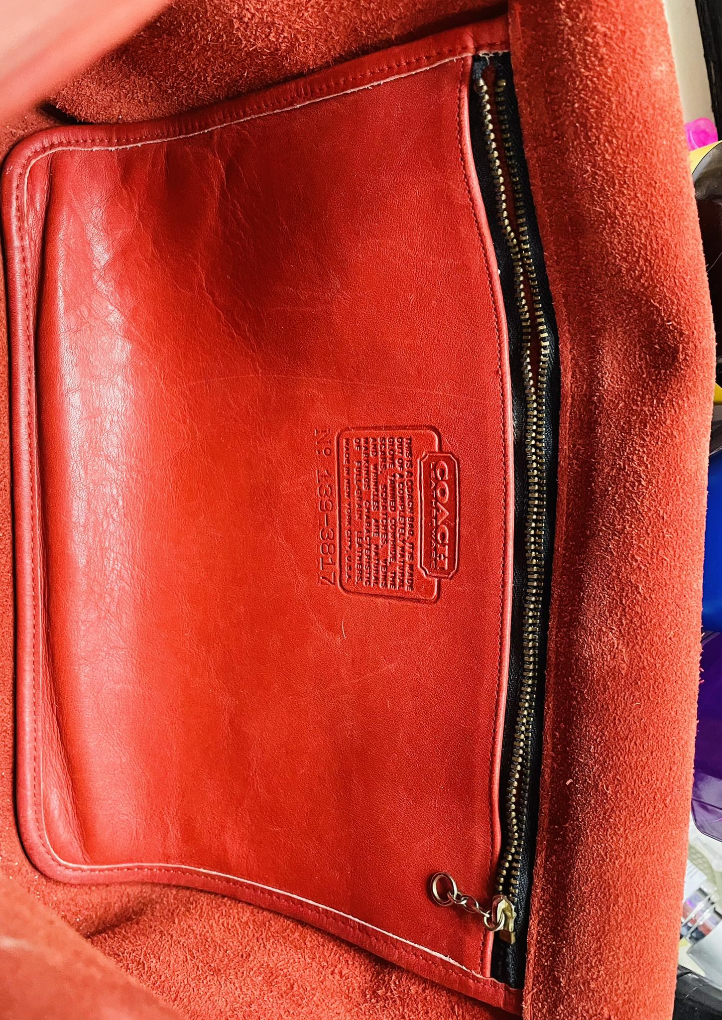 Vintage Coach envelope portfolio shoulder bag
