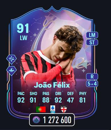 🚨 Joao Felix 🇵🇹 potential upgrades ✓ 5⭐️ 5⭐️ ✓ 94 rated