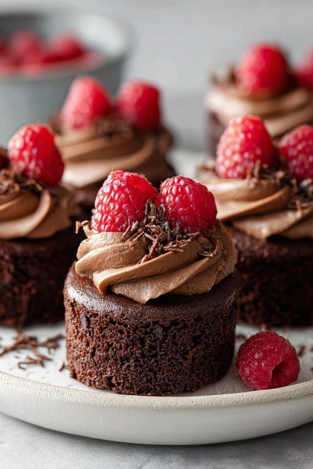 Mini Chocolate Raspberry Cakes... - The Recipe Corner | Facebook