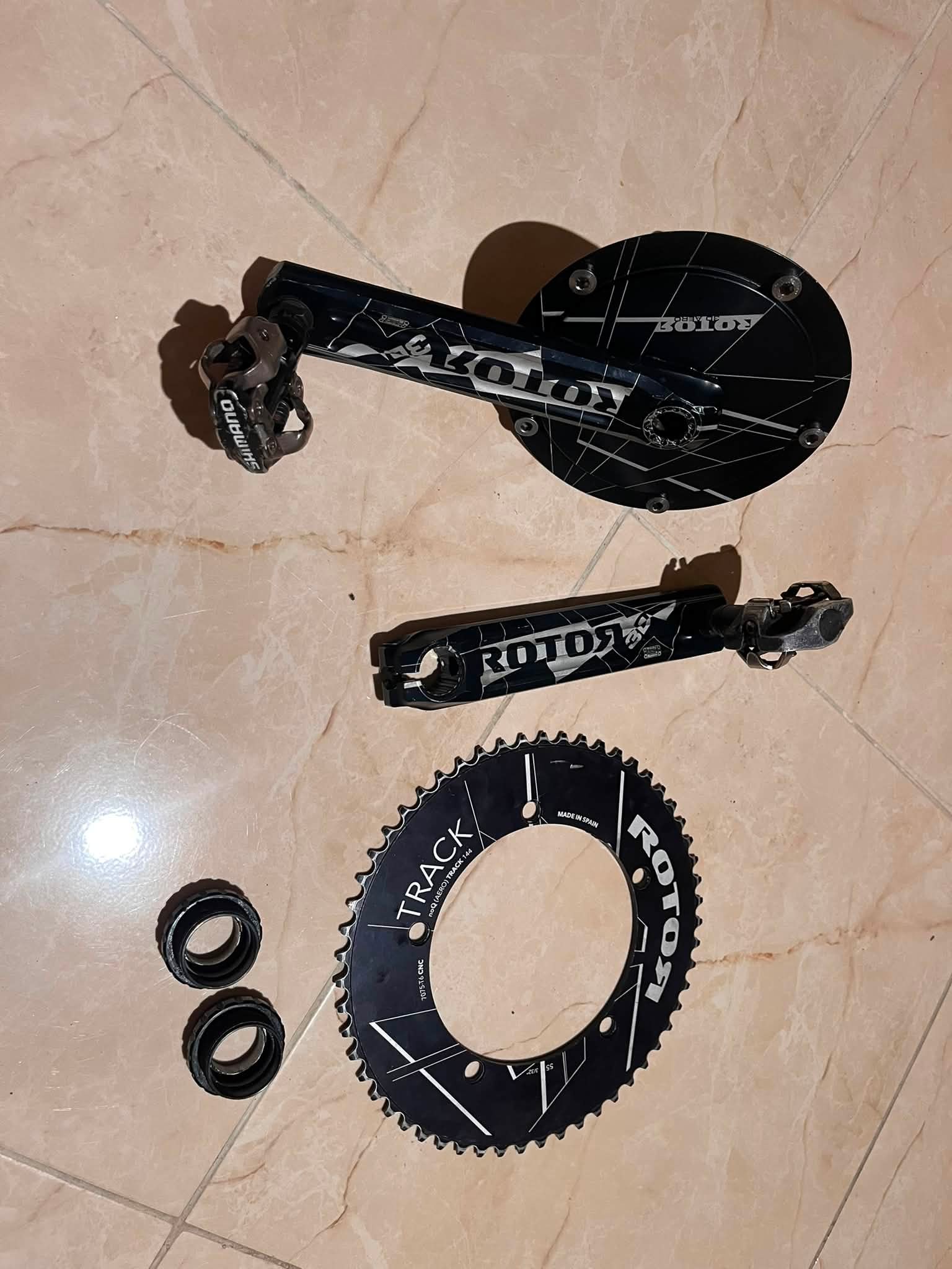 ROTOR ALDHU TRACK SET LENGE : 165 170 172.5 Chainring BCD144 : 48