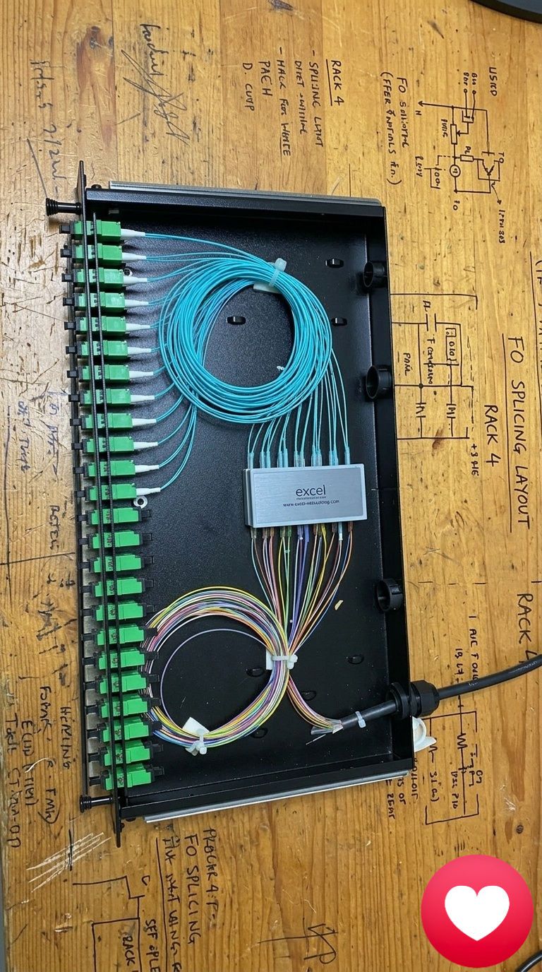 What color are connectors on the left side of the black box in