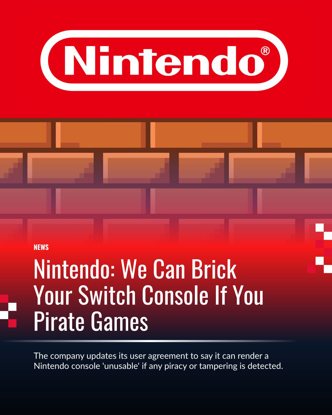 Nintendo has quietly updated its user agreement to warn gamers