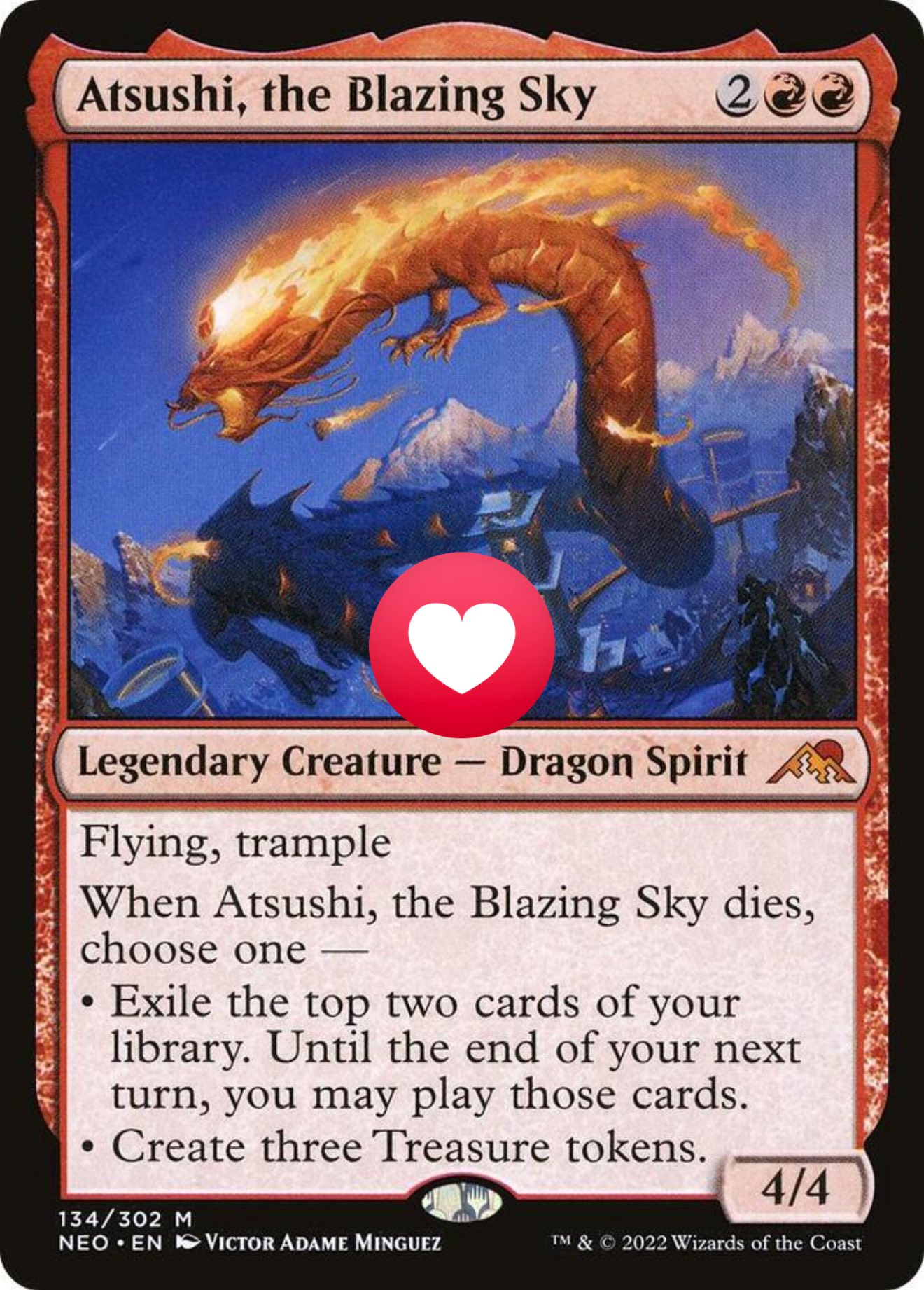 mtg neon dynasty best cards Ao, the Dawn Sky (Extended Art) [Kamigawa: Dynasty] Create three Treasure tokens Top 10 Kamigawa Neon Dynasty