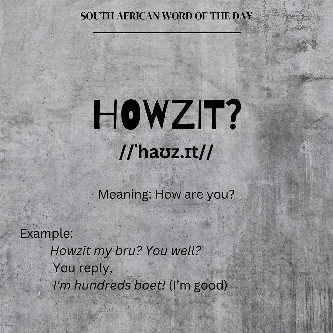 🇿🇦 South African word of the... - Lekker - South African BBQ | Facebook