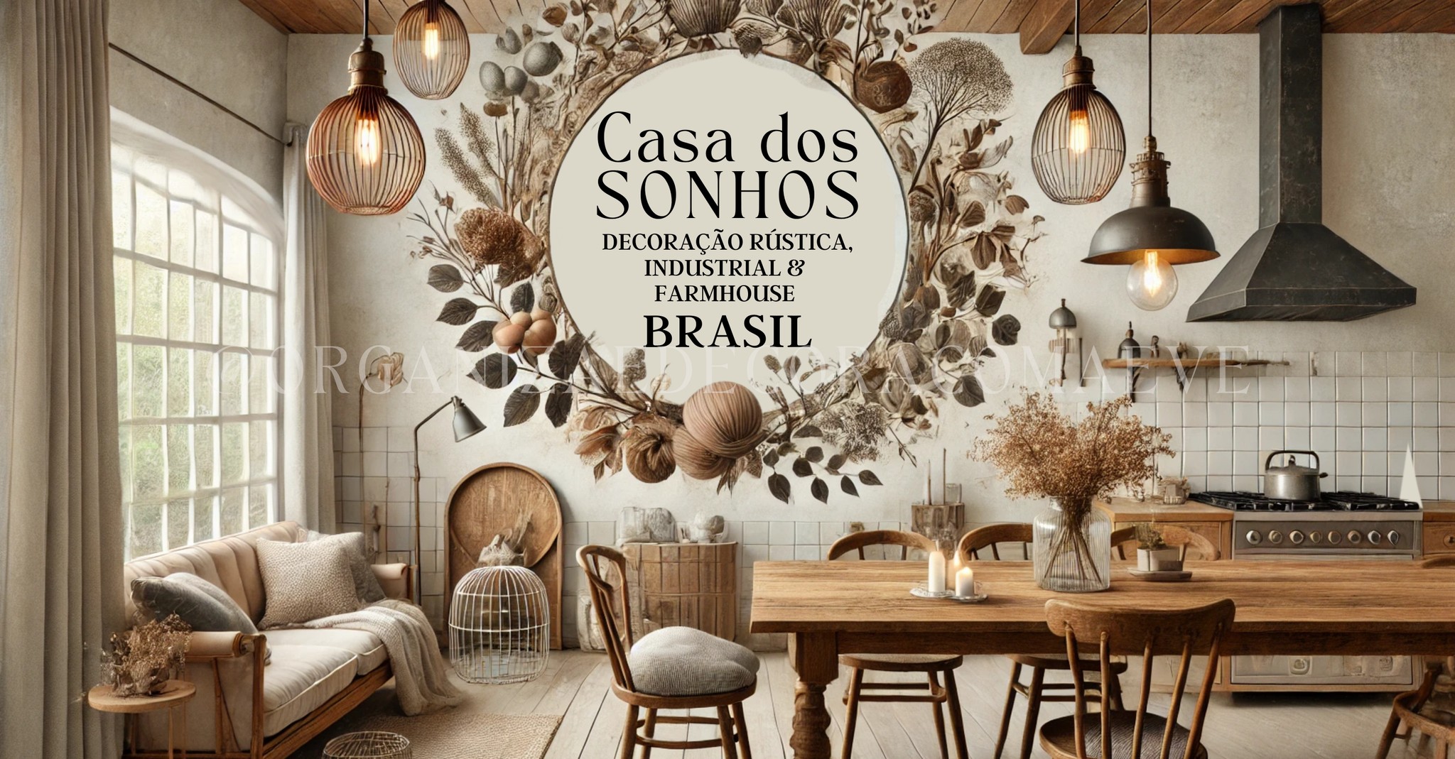 Casa dos Sonhos: Decoração Rústica, Industrial & Farmhouse Brasil ...