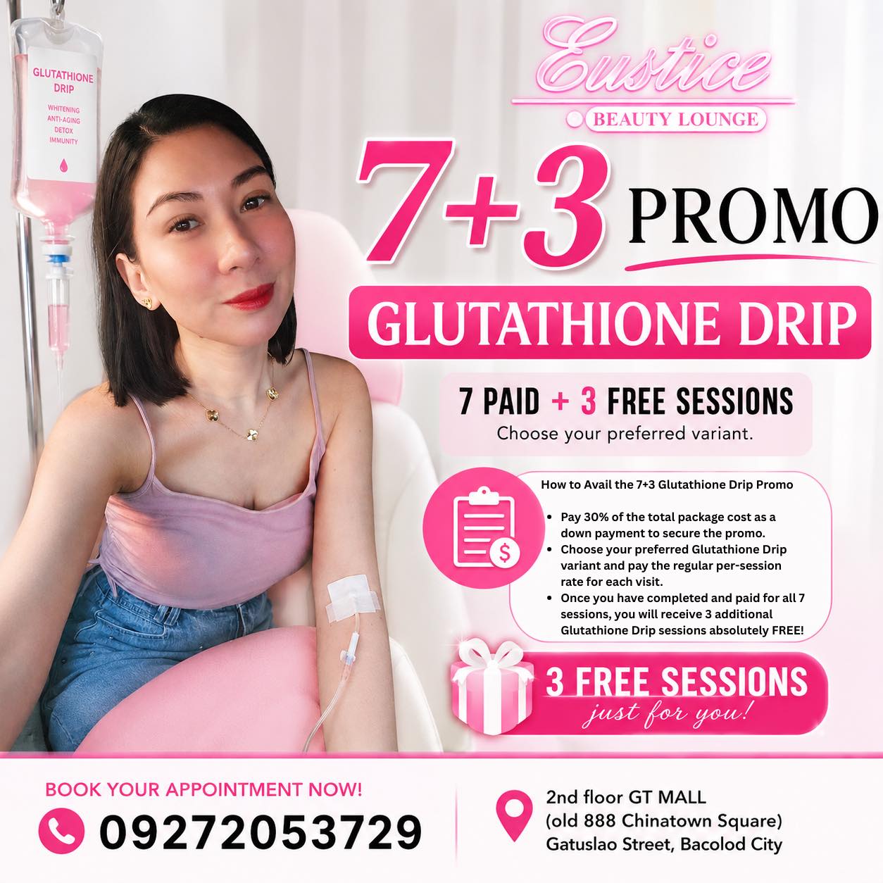 glutathione lipstick alley Eustice Beauty Lounge promos for drip and CO2 laser Quantity:30 Patches Sexual dysfunction, high Gleason Mary & May Eye Cream Set  Tranexamic Acid Eye Cream  Glutathione Eye Cream