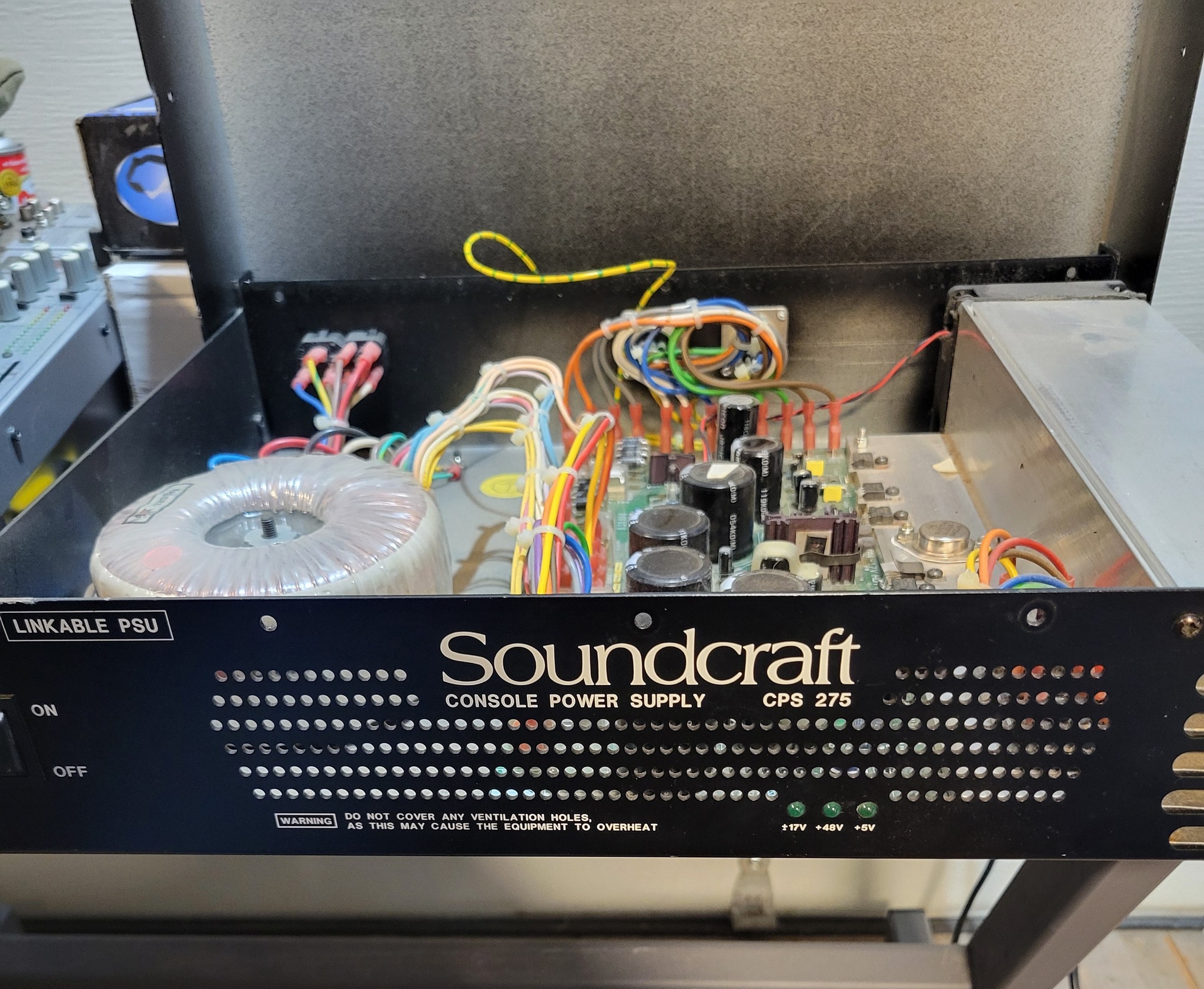 Will a Soundcraft CPS-275 power supply work on a Soundcraft 2400