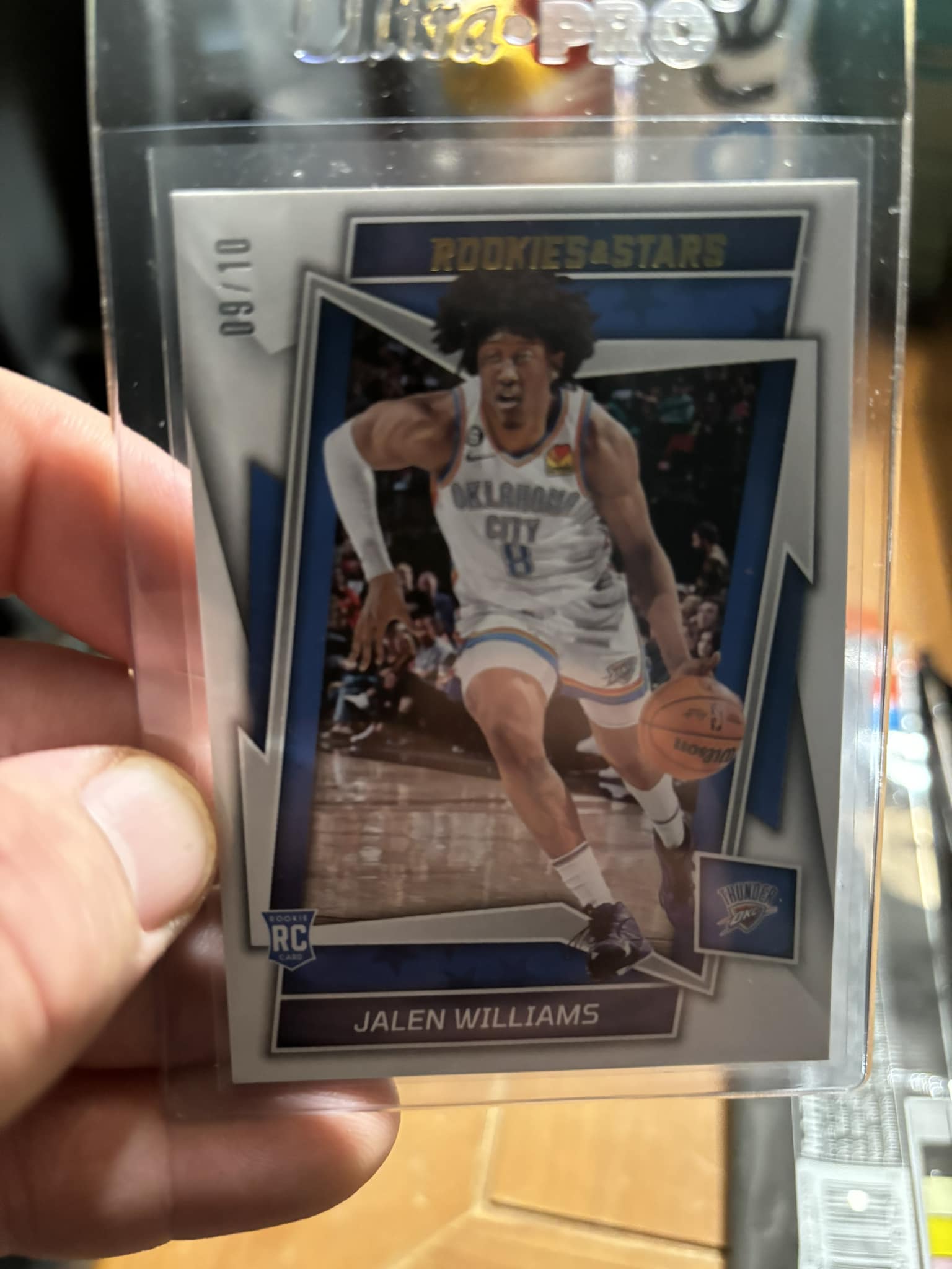 Collectible Jaylen Wells basketball card. Panini Mosaic Jam 