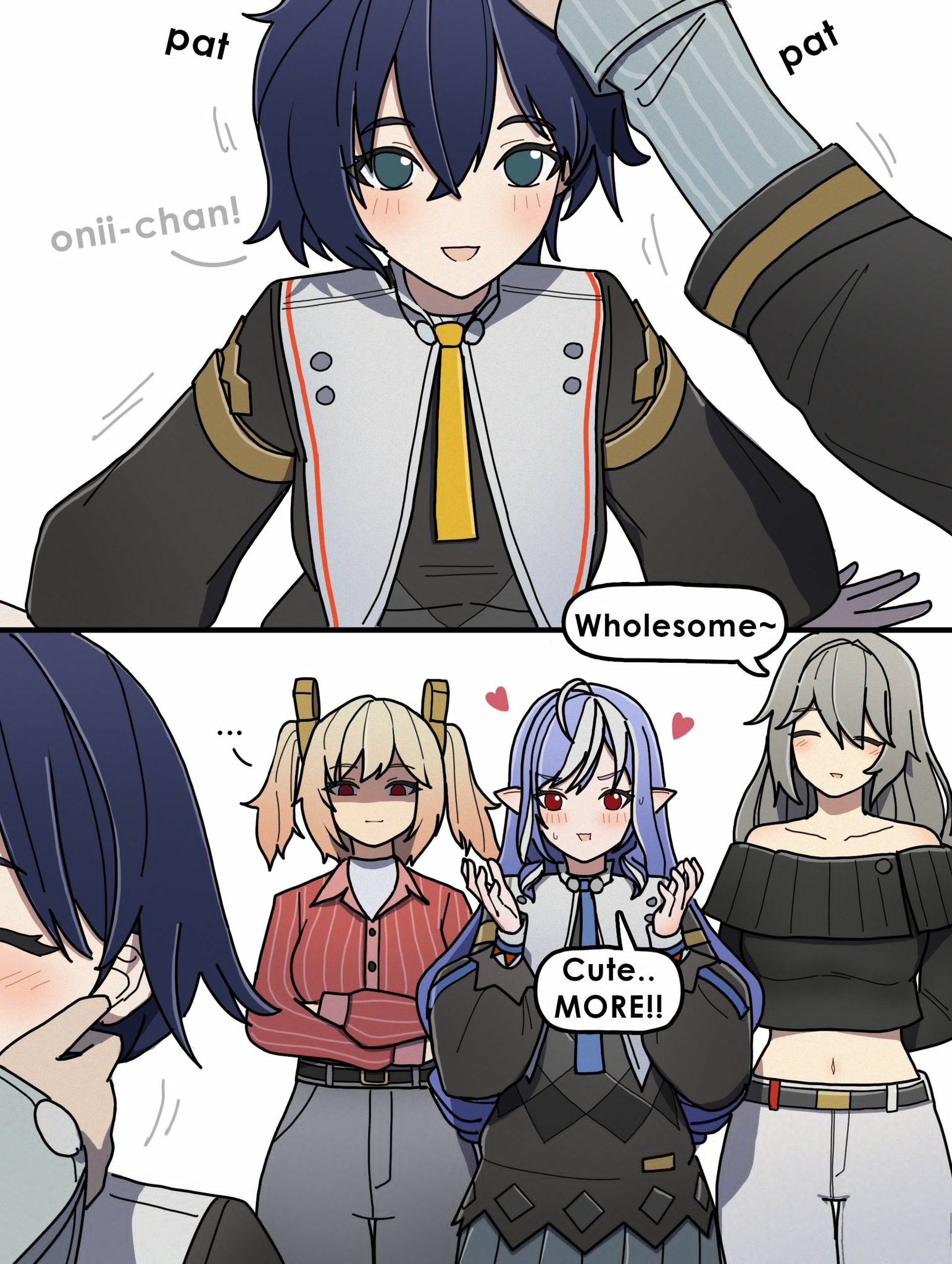 Zenless Zone Zero anime characters in a playful scene