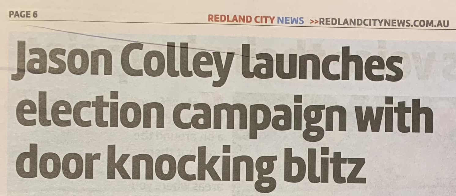 Keep an eye out for... - Jason Colley for Div 9 - Redlands