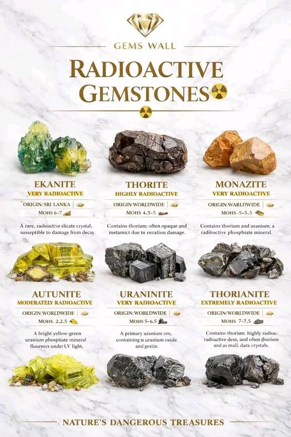 Ruby・Radio-Active Radioactive Gemstones Some gemstones are not only rare and
