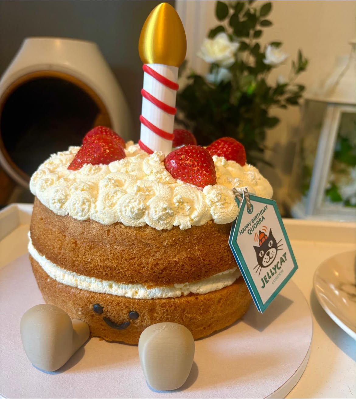 Jellycat-themed birthday cake for Quorra's 10th birthday with