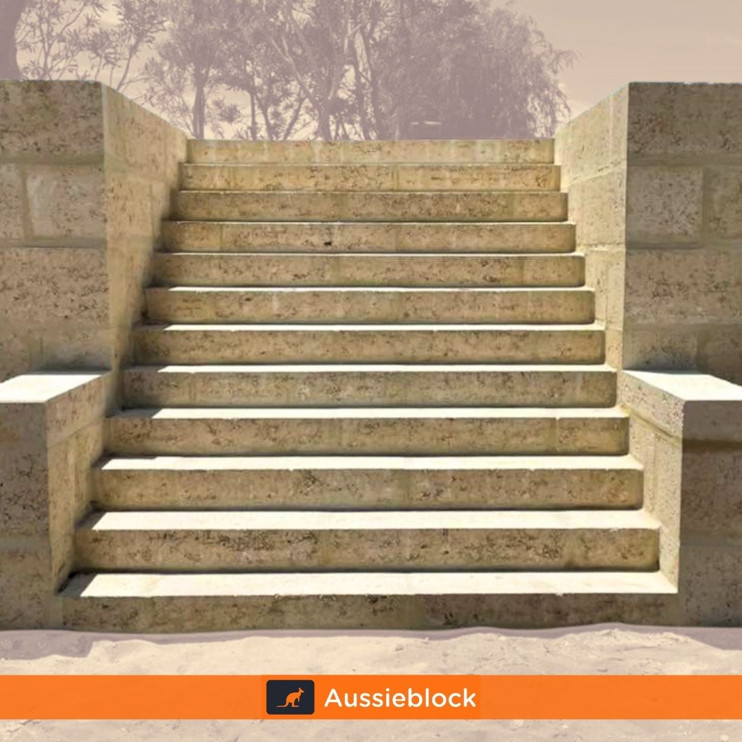 Aussieblock - Our stone steps are designed to blend effortlessly into ...