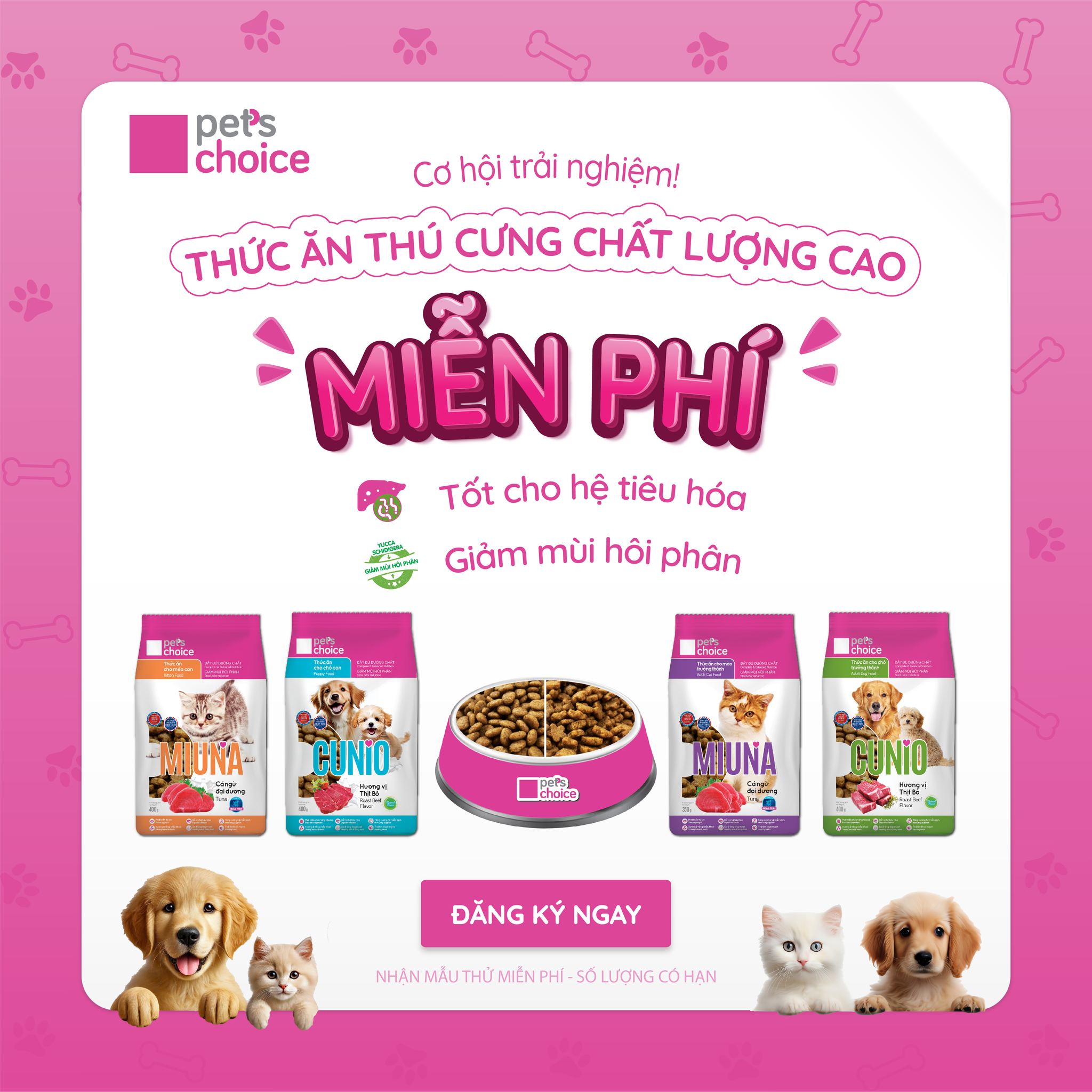 🐶🐱 CƠ HỘI TRẢI NGHIỆM THỨC ĂN... - Pets Choice - Yêu thú cưng | Facebook