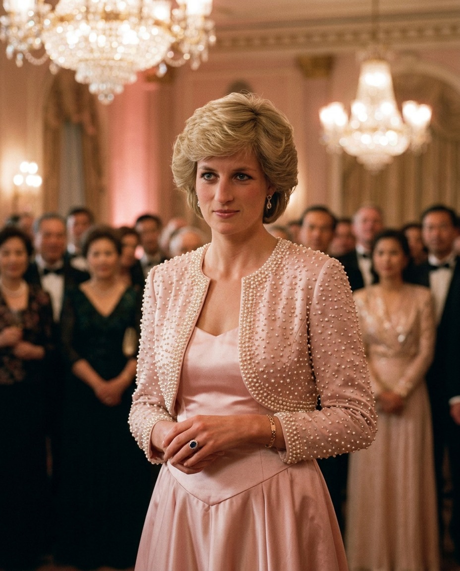 Remember that time Princess Diana out-fashioned everyone at the Fashion Awards in an “Elvis dress”? See the full moment here 🔗