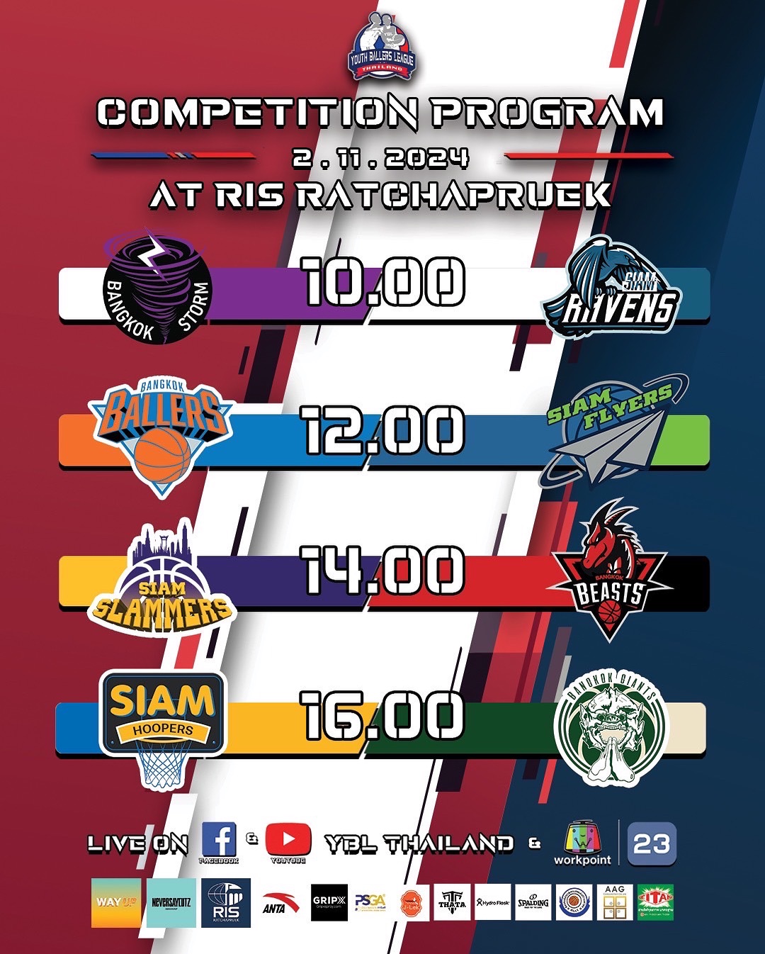 YBL Thailand - YBL COMPETITION PROGRAM WEEK 6 🏀🔥 &... | Facebook