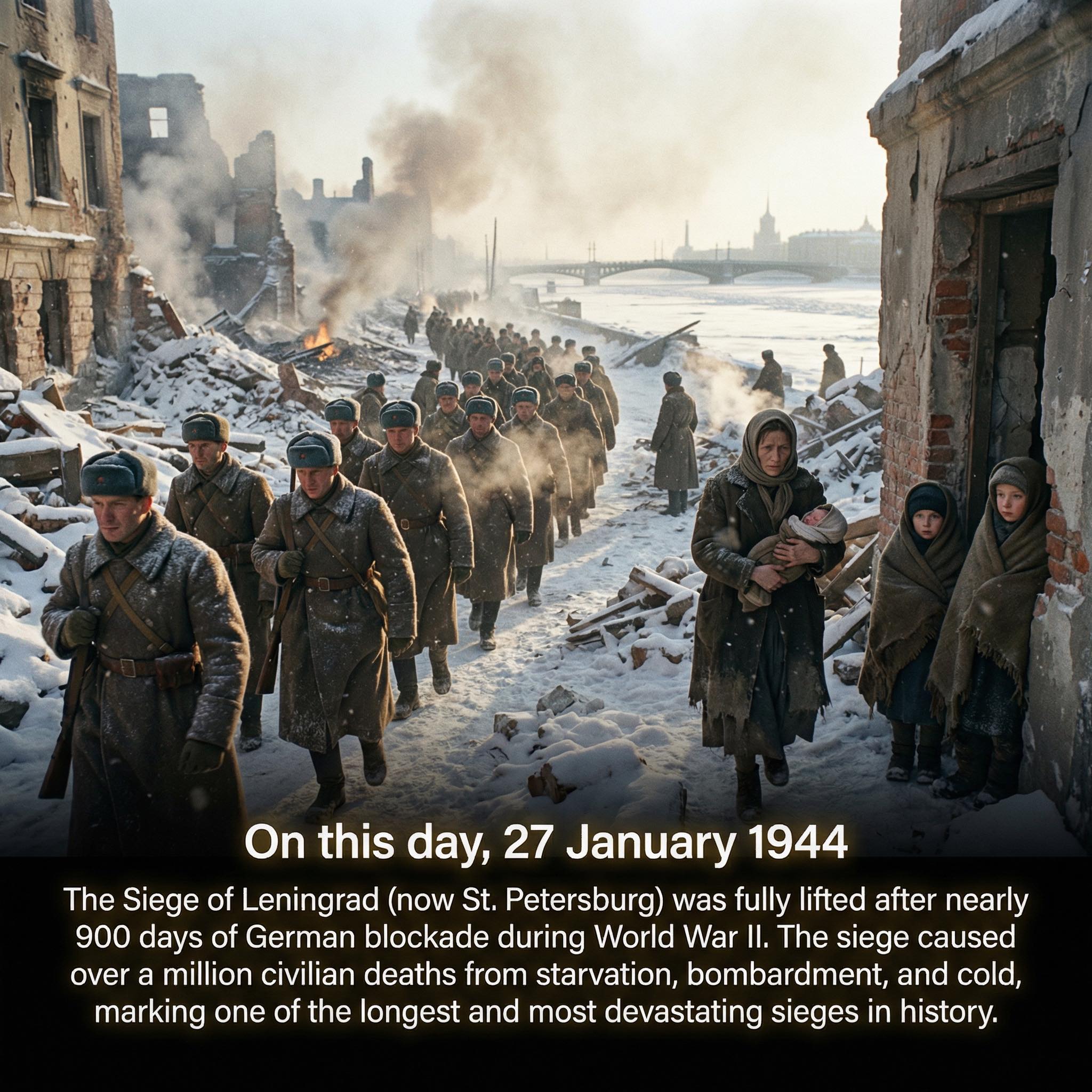 History - After 872 days of unthinkable suffering, the siege was ...