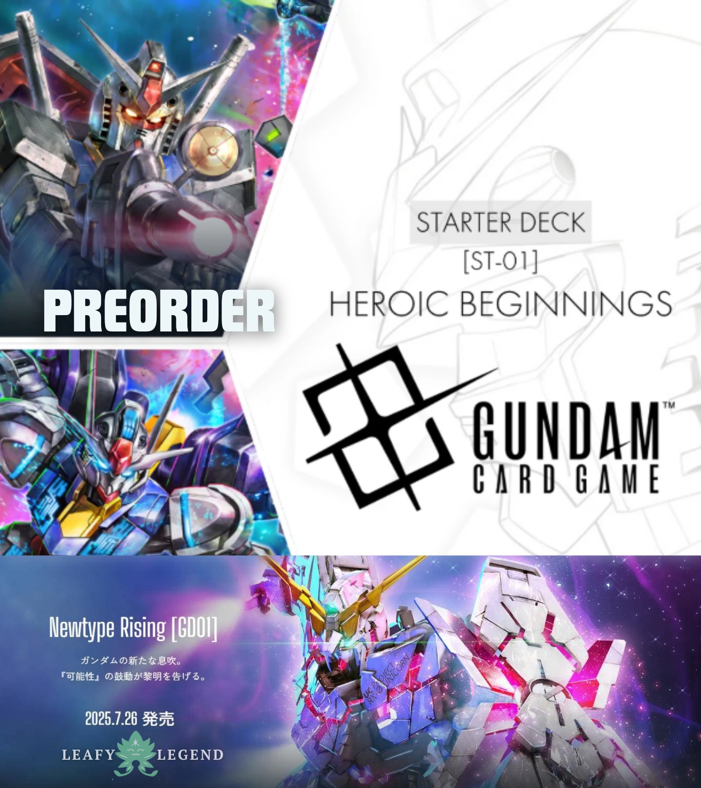 New Product Announcement] Pre-orders for the GUNDAM CARD GAME 1st