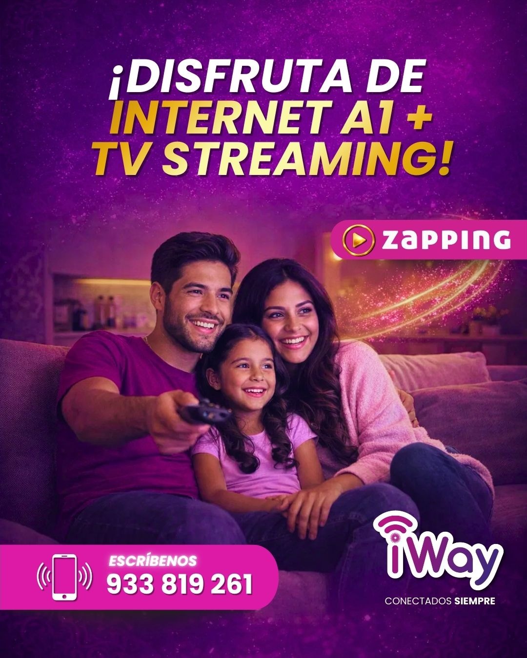 IWay - La combinación perfecta llegó a tu hogar. 🤝🏻💜 iWay + Zapping se ...