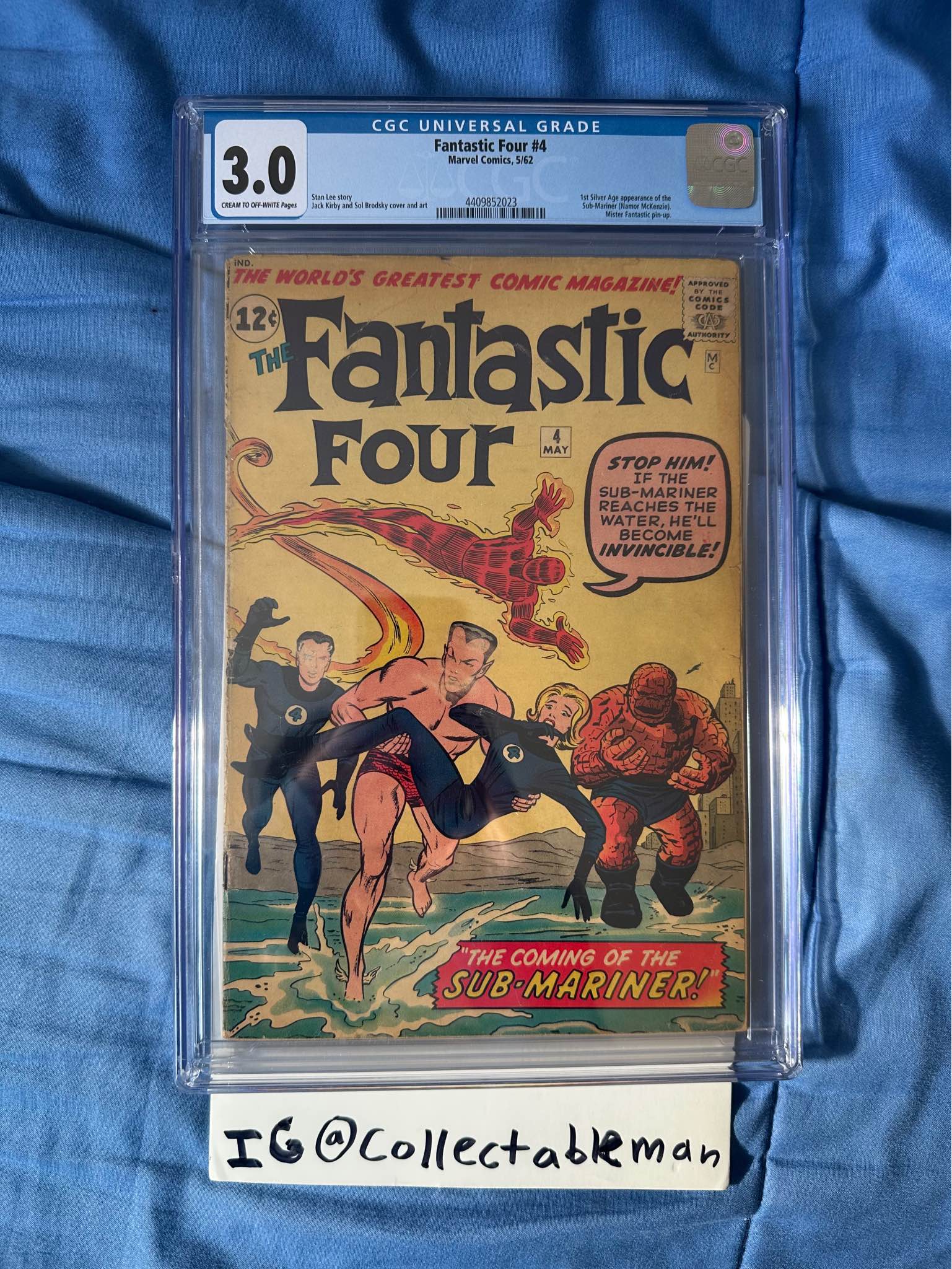 Fantastic Four #4 CGC 3.0 (Marvel Comics May 1962) 1st Silver Age 