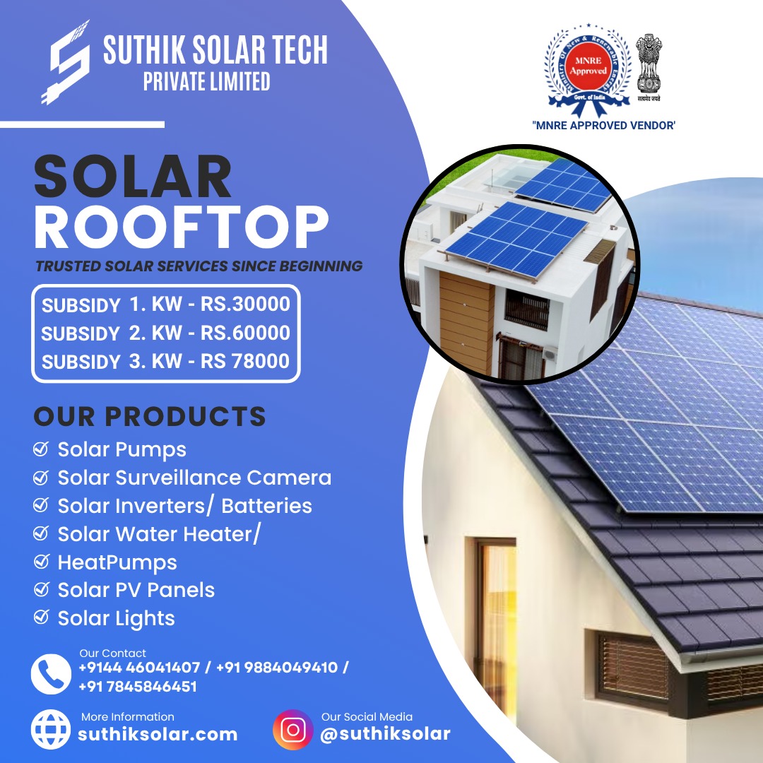 Suthik Solar Tech Pvt Ltd | Chennai