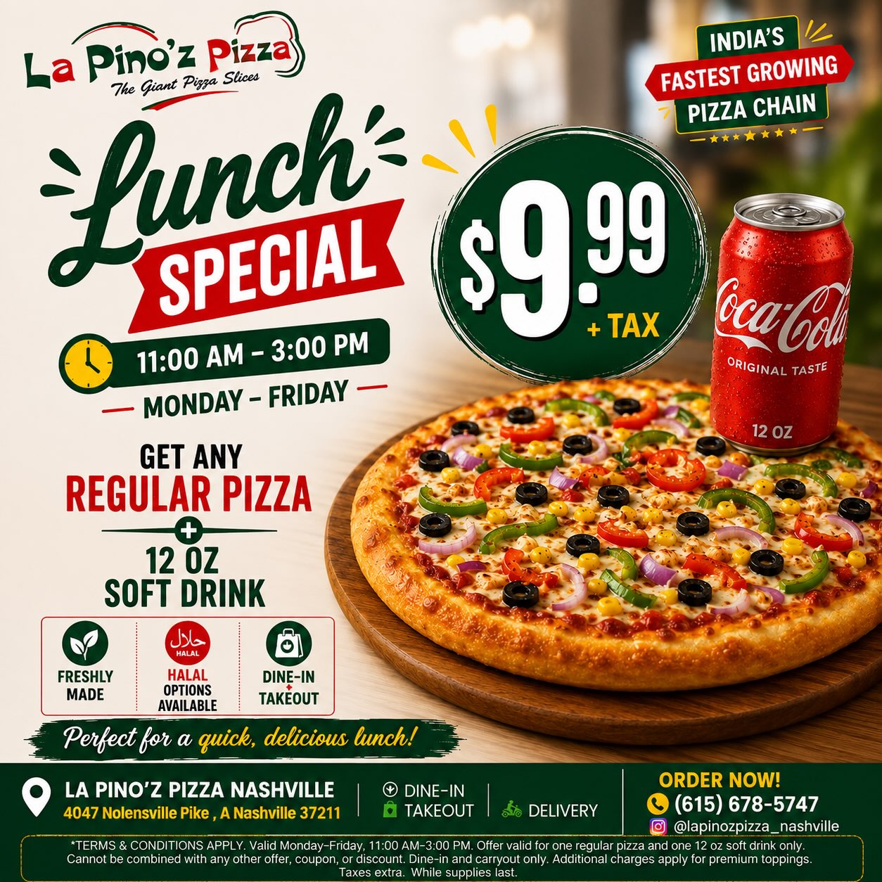 La pino'z Pizza Nashville | Nashville TN