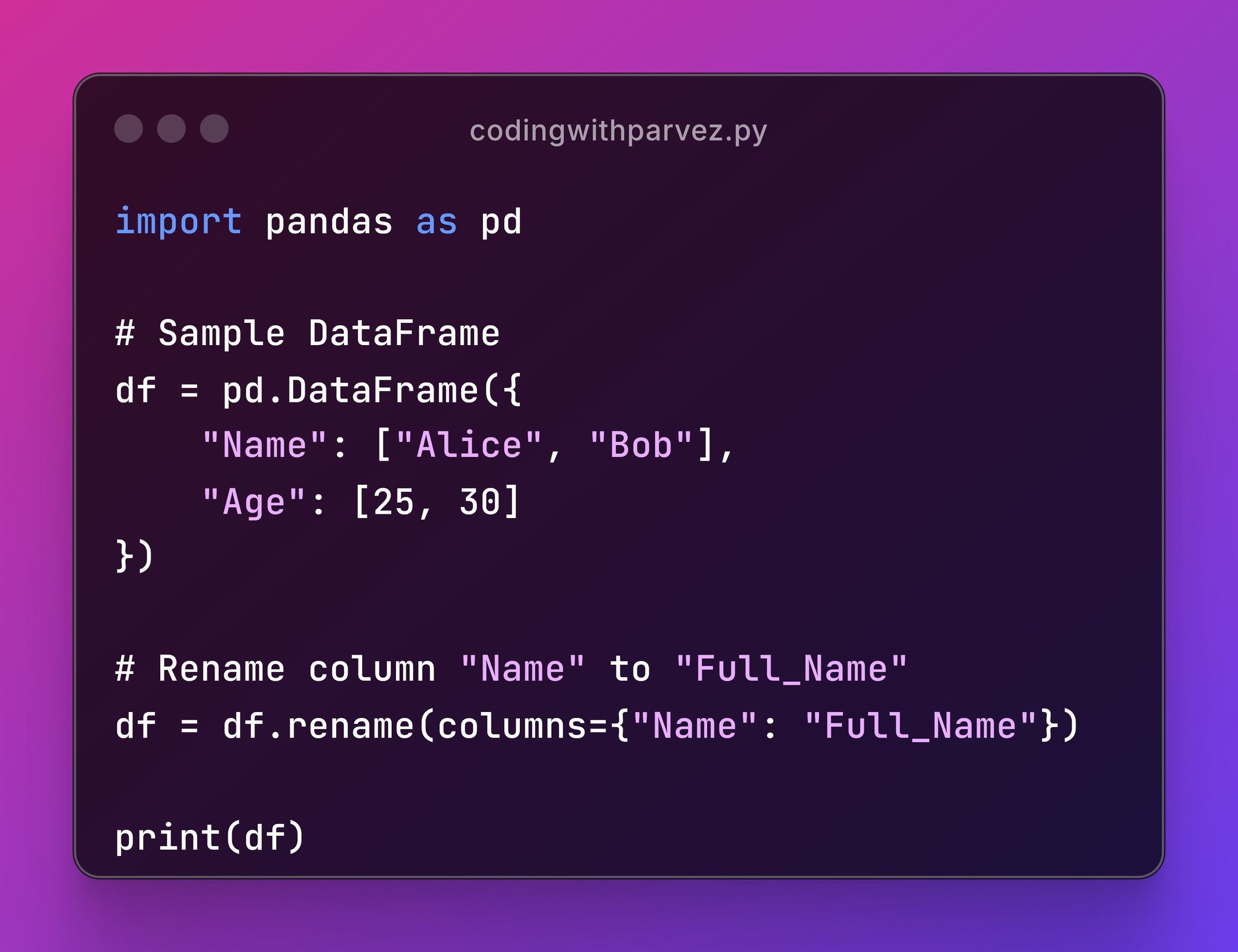 Coding - Learn how to rename columns in pandas with a simple one line ...
